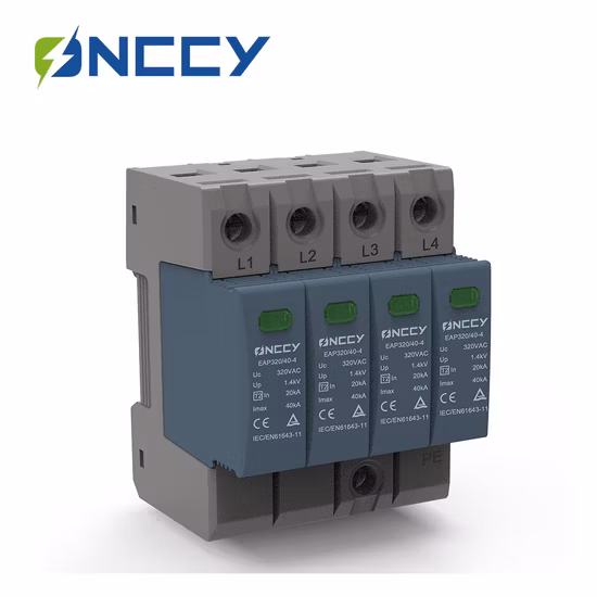 Quick Wiring Surge Protector 4p 20ka~60ka Surge Protective Device