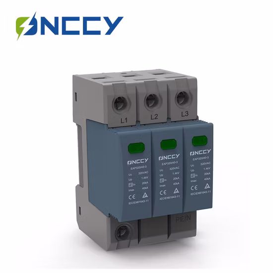 Quick Wiring Surge Protector 4p 20ka~60ka Surge Protective Device