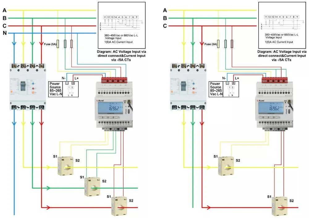 Acrel Electrical WiFi Power Consumption Meter for EV Charger From Factory