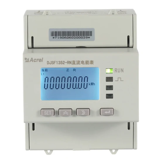 Medidor de energia DC bidirecional para estação de pilha de carregamento EV