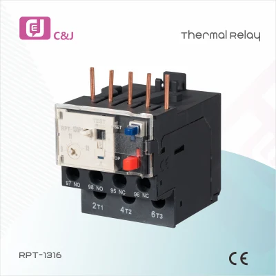 Relé de sobrecarga térmica ajustável de 0,1-13A com alta capacidade de interrupção